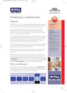 nivea- marketing plan