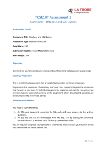 Database and SQL Queries Assessment