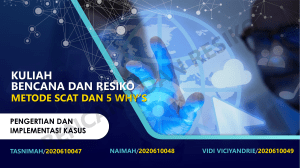 SCAT dan 5 Why's: Analisis Bencana & Risiko