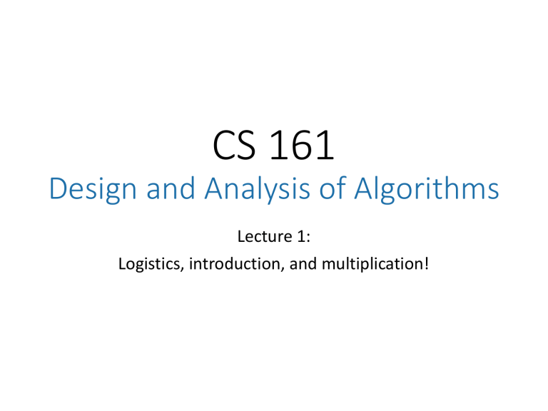 Design And Analysis Of Algorithms