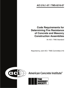 ACI 216.1-07 Code Requirements for Determining Fire Resistance of Concrete and Masonry Construction Assemblies MyCivil.ir