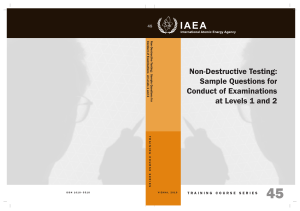 NDT Exam Sample Questions: Levels 1 & 2