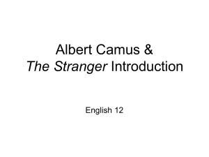 Intro to The Stranger  PPT (1)