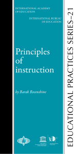 Principles of Instruction