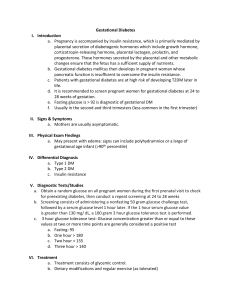 Gestational Diabetes 