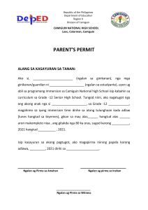 parents permit