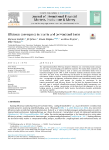 1.21 Efficiency convergence in Islamic and conventional banks