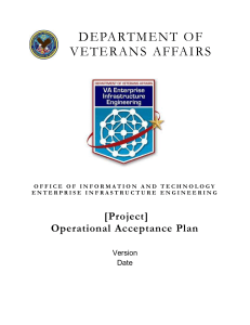 operational acceptance plan template