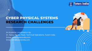 CYBER PHYSICAL SYSTEMS RESEARCH CHALLENGES (2)