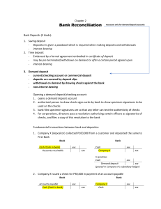 Chapter 2 BANK RECONCILIATION