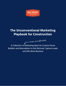 The Unconventional Marketing Playbook for Construction BuildBook
