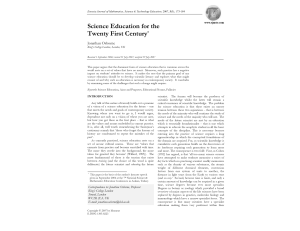 Microsoft Word - EJMSTE v3n3 Osborne - science-education-for-thetwenty-first-century-4065