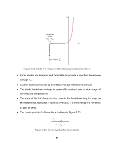 application of diodes