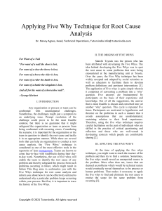 Applying Five Why Technique for Root Cause Analysis uk, uae,australia, singapore, malaysia  (1)