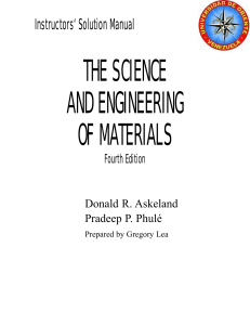 Solucionario Ciencia e Ingenieria de los Materiales 4 Edicion