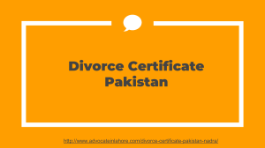 Know Complete Process of Divorce Certificate Pakistan (2021)