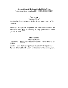 Geocentric and Heliocentric Foldable Notes pg 4