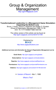 0-2 Transformational Leadership in a Management Game Simulation- Impacting the bottom