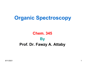 IR sperctroscopy Lecture 1