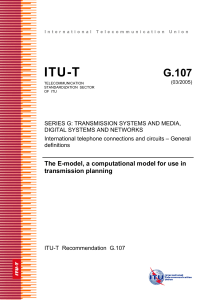 ITU-T G.107 03.2005