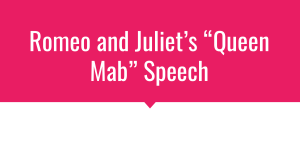 Queen Mab Speech PowerPoint