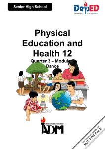 PHYSICA EDUCATION AND HEALTH 12 MODULE 1