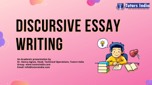 Discursive Essay Writing uk Pdf format
