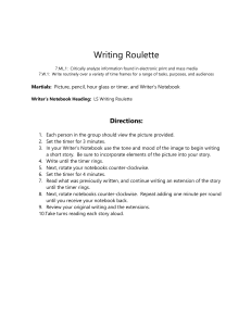 Writing Roulette