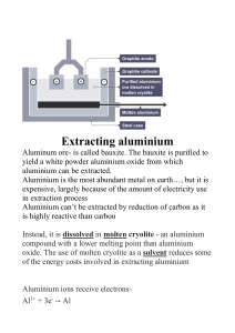extracting aluminium