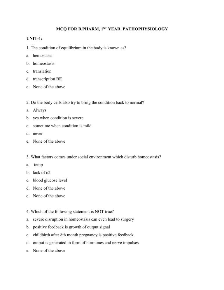 pathophysiology-qb