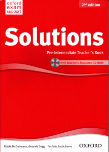 Oxford - Solutions Pre-Intermediate Teacher s Book 2nd Edition