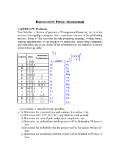 Homework#6 Project Management BBA