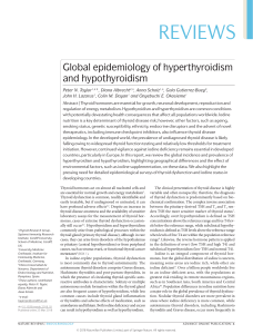 Global epidemiology of hyperthyroidism and hypothyroidism