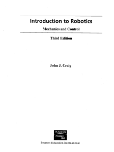 Introduction to Robotics Mechanics and Control 3rd Edition - John J.Craig