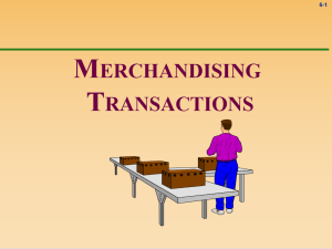 Merchandising Accounting