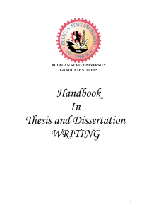 Thesis Book Guide