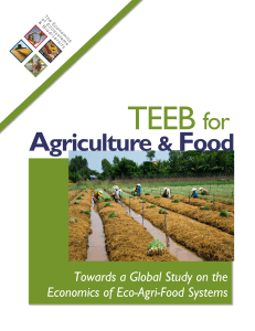 Towards a Global Study on the Economics of Eco-Agri-Food systems-TEEBAgFood 15May2015