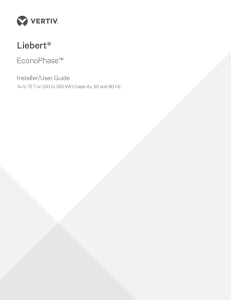 Liebert EconoPhase Installer/User Guide