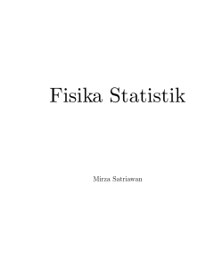 Mirza Satriawan PhD- Fisika Statistik