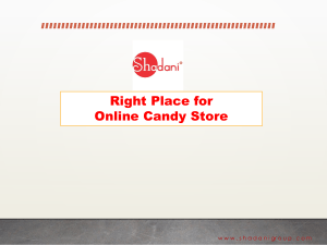 Right Place for Online Candy Store - Shadani Group