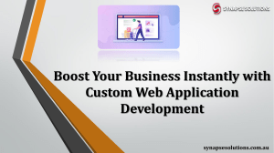 Boost Your Business Instantly with Custom Web Application Development