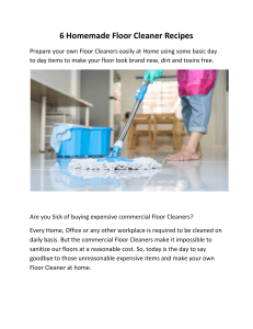 6 Homemade Floor Cleaner Recipes