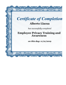 Employee Privacy Training and Awareness