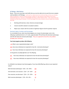 AP Bio Math Review