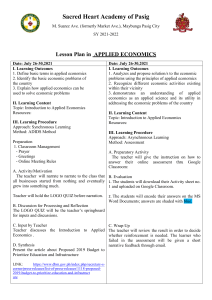 Cabatuan-AE- WK 1-LP-Intro to Applied Economics