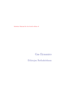 Ethirajan Rathakrishnan - Gas Dynamics (Solution Manual)
