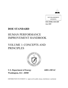 Human Performance Improvement Handbook