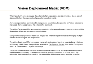 Vision Deployment Matrix