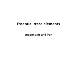 1. Essential trace elements