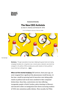The New CEO Activists hbs